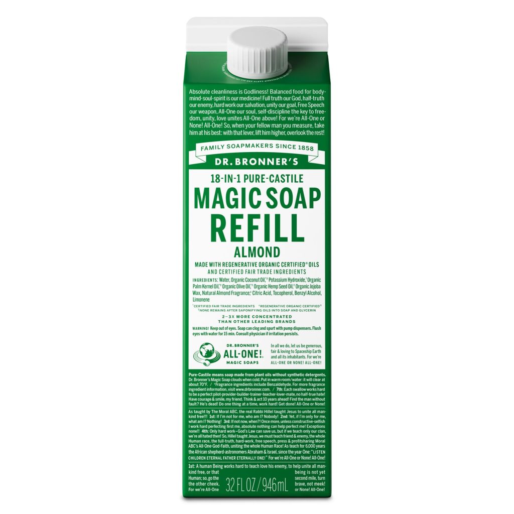 Almond - Pure-Castile Magic Soap Refill