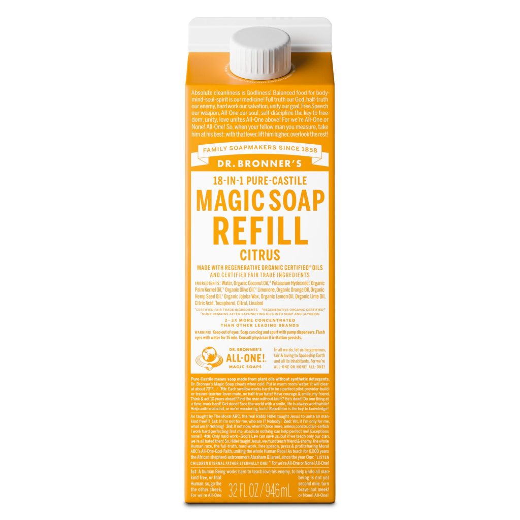 Citrus - Pure-Castile Magic Soap Refill  